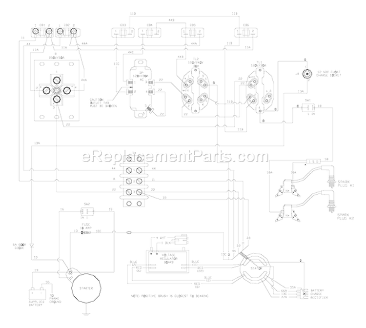 Page F Diagram and Parts List for 030228-0  Briggs and Stratton Generator